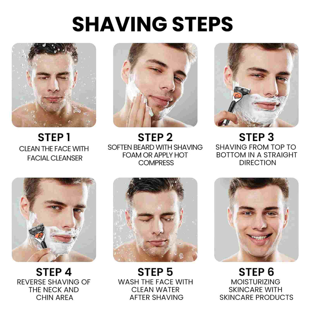 🔥2026 NEW ARRIVAL🎁24-Piece Men's Razor Blade Set with Free Handle
