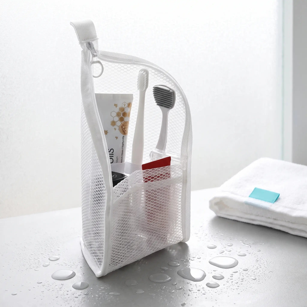 🔥LAST DAY SALE ONLY!! ✨BUY 1 GET 1 FREE!!!🔥Mesh Zipper Toiletry Storage Pouch - Multi-Pocket Travel Cosmetic Organizer Bag