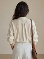 100% Linen Oversized Jacquard Shirt