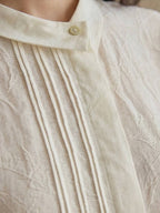 100% Linen Oversized Jacquard Shirt