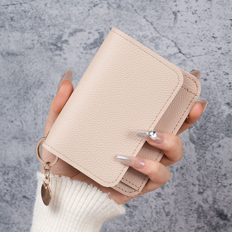 💖Hot 50% OFF🌹RFID Short Wallets for Women – Fashionable Card Holder with Key Ring & Coin Purse