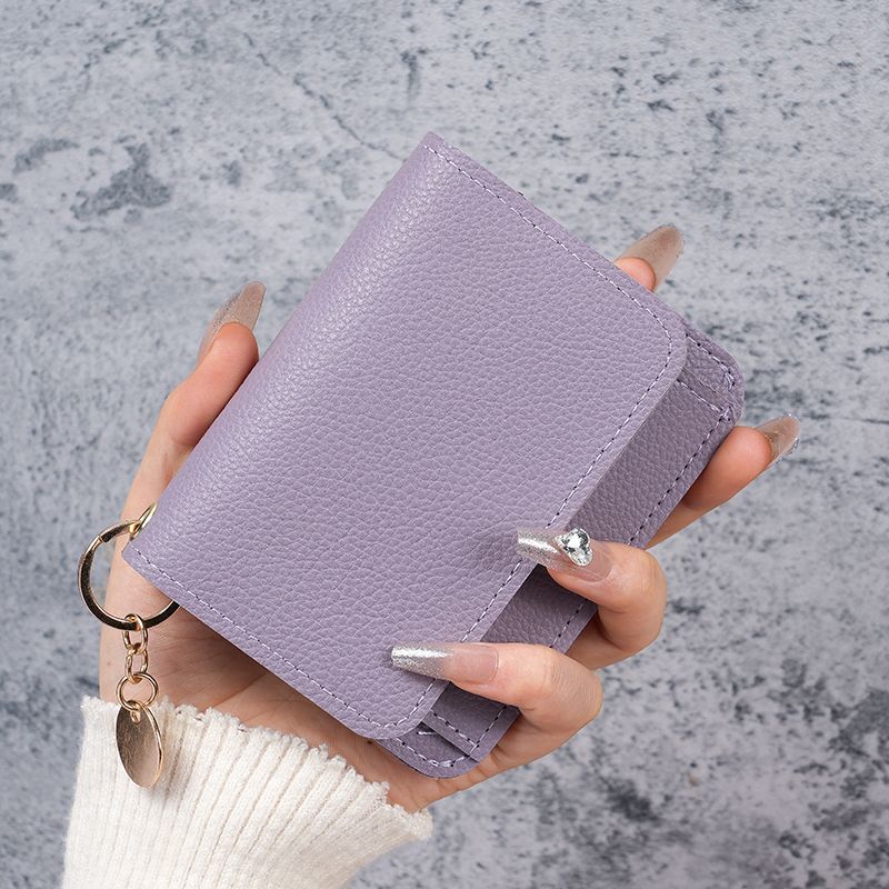 💖Hot 50% OFF🌹RFID Short Wallets for Women – Fashionable Card Holder with Key Ring & Coin Purse