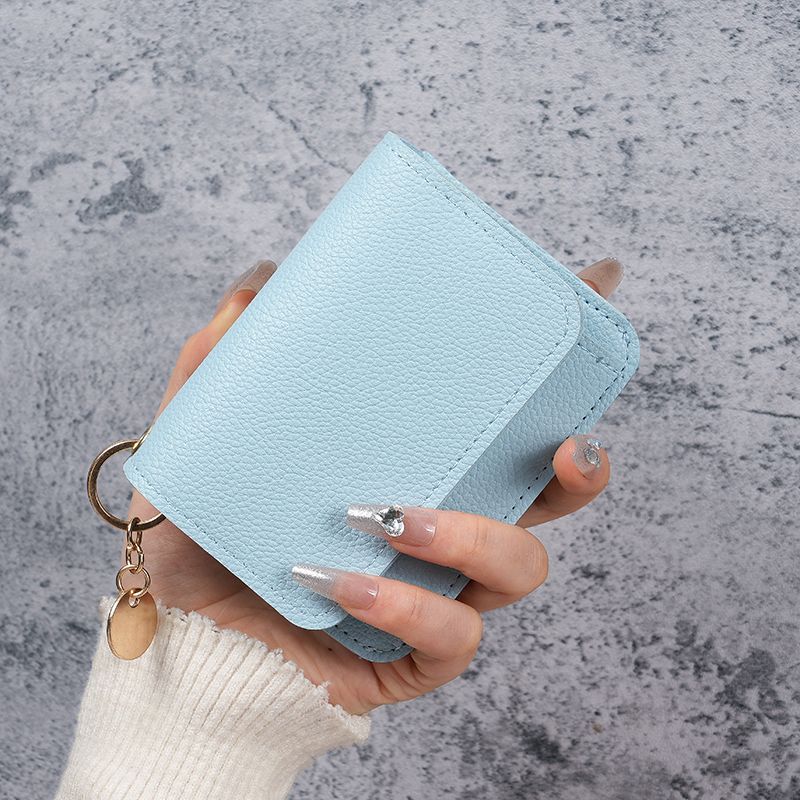 💖Hot 50% OFF🌹RFID Short Wallets for Women – Fashionable Card Holder with Key Ring & Coin Purse